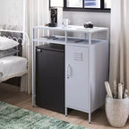 Mini-réfrigérateur de rangement de style casier métallique Novogratz Cache