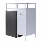 Mini-réfrigérateur de rangement de style casier métallique Novogratz Cache