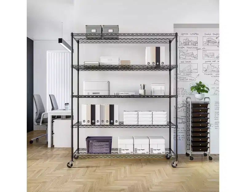 Étagère métallique en acier Seville Classics UltraDurable à 5 niveaux, 60 x 24 po
