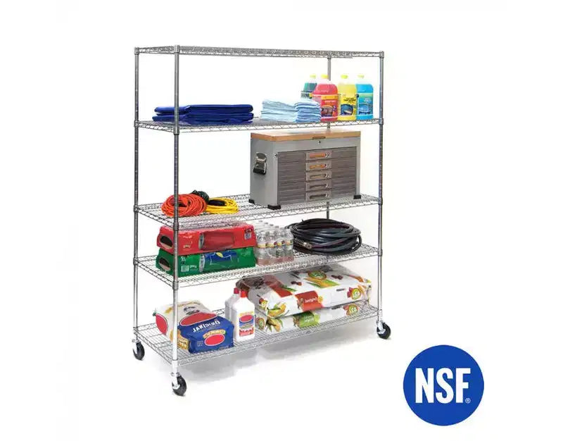 Étagère métallique en acier Seville Classics UltraDurable à 5 niveaux, 60 x 24 po