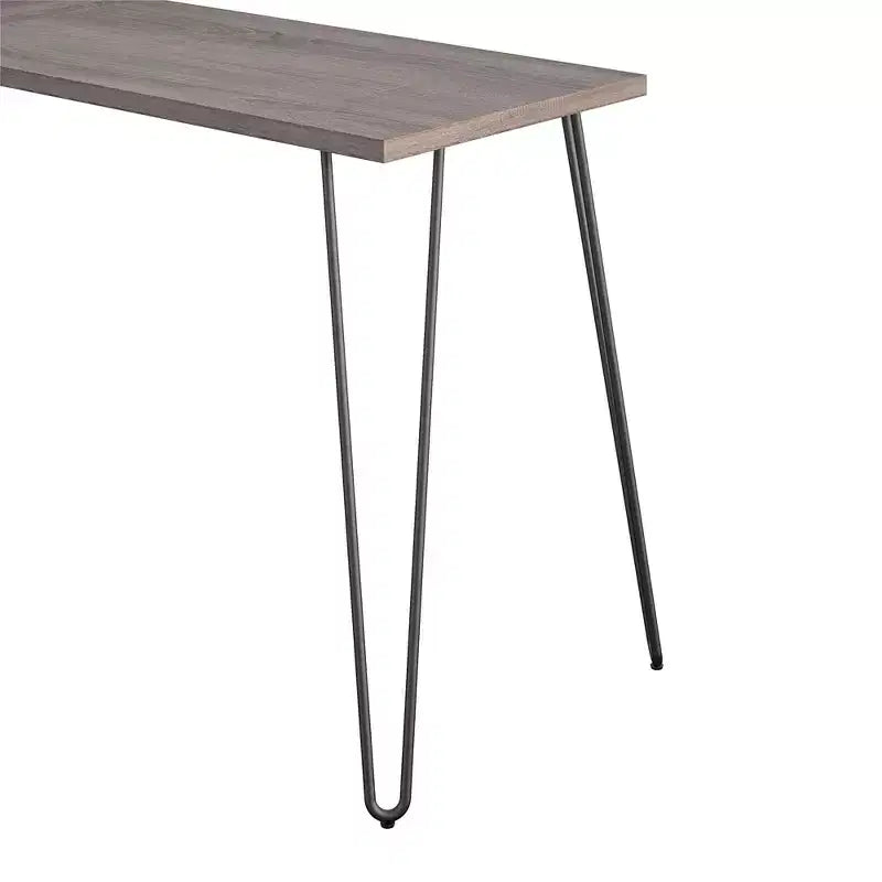 Bureau en L Ameriwood Home Haven avec étagère surélevée