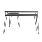 Bureau en L Ameriwood Home Haven avec étagère surélevée