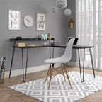 Bureau en L Ameriwood Home Haven avec étagère surélevée