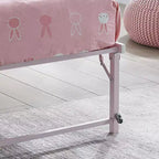 Cadre de lit gigogne escamotable en métal taille double avec roulettes de Kings Brand Furniture – Solution compacte robuste et élégante
