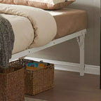 Cadre de lit gigogne escamotable en métal taille double avec roulettes de Kings Brand Furniture – Solution compacte robuste et élégante