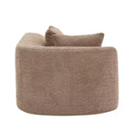 Canapé d'angle incurvé moderne Christopher Knight Home 116 avec éponge haute densité et 4 oreillers