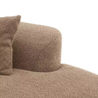 Canapé d'angle incurvé moderne Christopher Knight Home 116 avec éponge haute densité et 4 oreillers