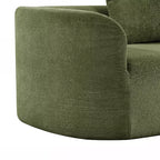 Canapé d'angle incurvé moderne Christopher Knight Home 116 avec éponge haute densité et 4 oreillers