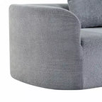 Canapé d'angle incurvé moderne Christopher Knight Home 116 avec éponge haute densité et 4 oreillers