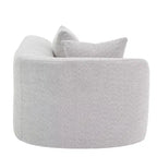 Canapé d'angle incurvé moderne Christopher Knight Home 116 avec éponge haute densité et 4 oreillers