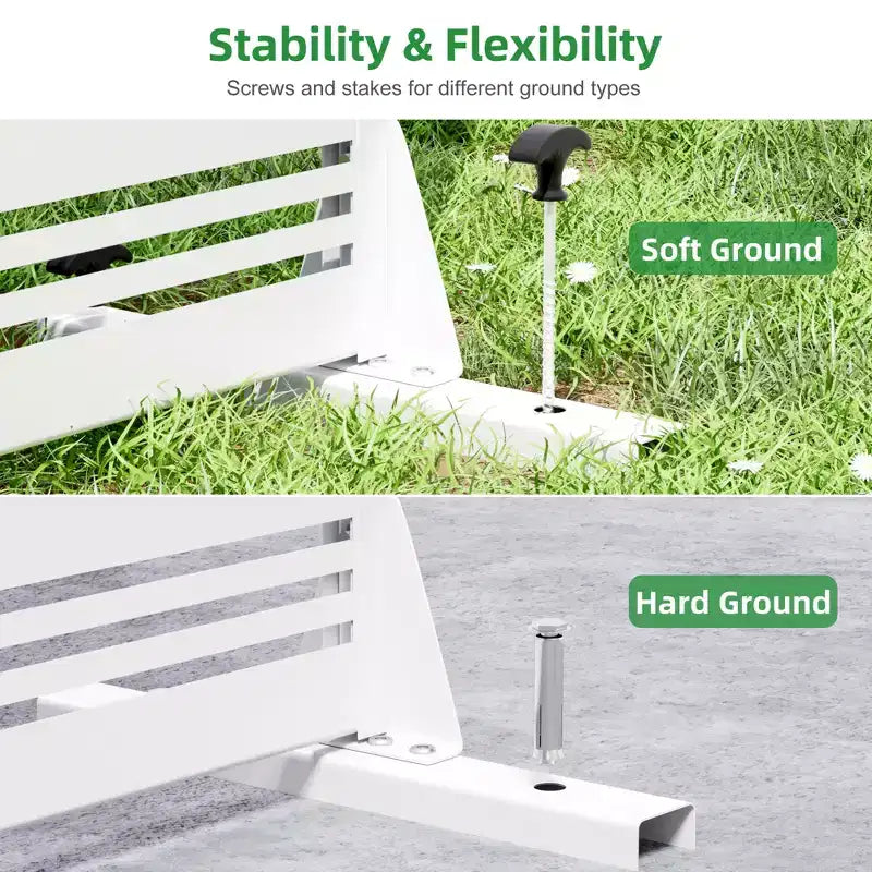 Jardinière en métal blanc Dovelina 72 H35W avec treillis pour terrasse de café, jardin et balcons