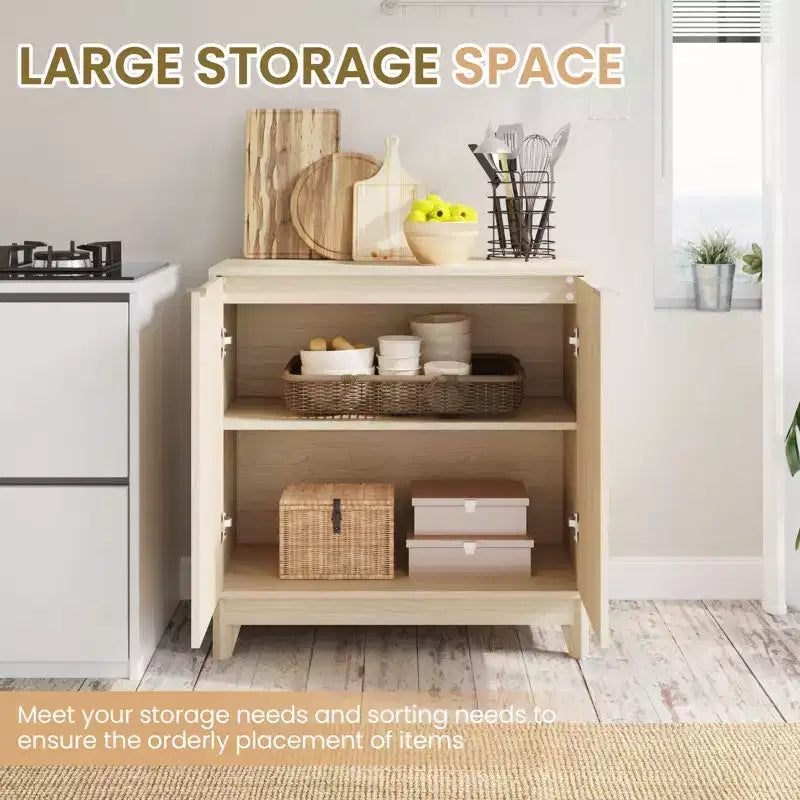 Meuble d'appoint EROMMY, Buffet de rangement moderne pour salon