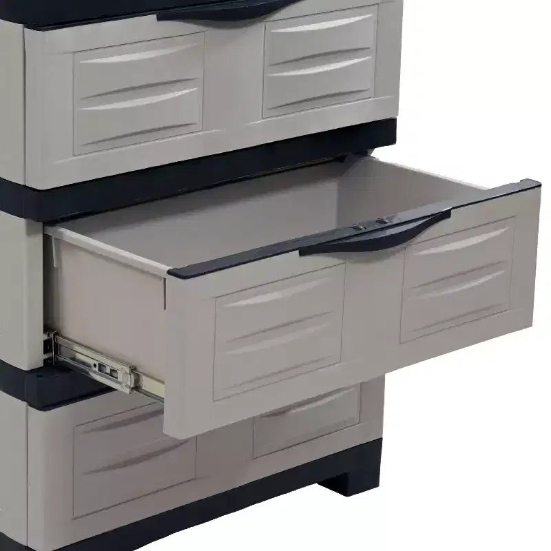 Sunnydaze Meuble de rangement à 3 tiroirs en plastique robuste - 29,5
