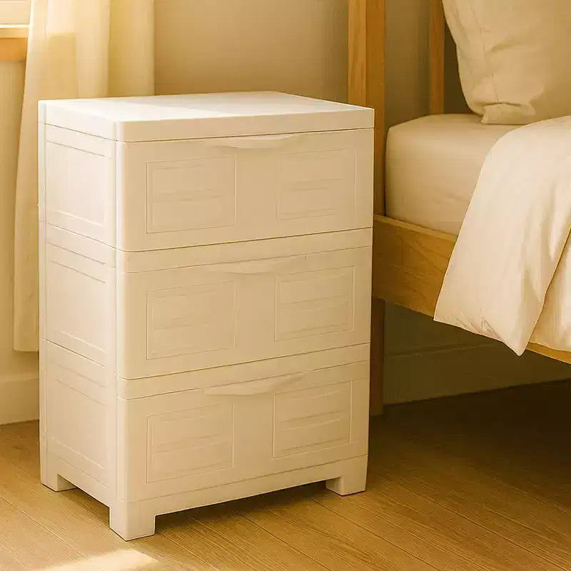 Sunnydaze Meuble de rangement à 3 tiroirs en plastique robuste - 29,5