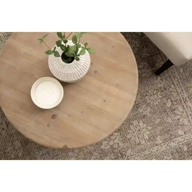 Table basse en bois Linsley de Kate and Laurel, 28x28x18, marron rustique