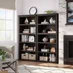 Bibliothèque à 5 niveaux, étagère de rangement ouverte style ferme, 31,4 x 12,7 x 67,4 pouces