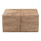 Table basse en jonc de mer naturel bali & pari Nakita Japandi