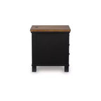 Signature Design by Ashley Wildenauer Table d'appoint 3 tiroirs avec port de charge USB, noir