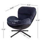 Fauteuil d'appoint pivotant à 360° Vatros, Fauteuils d'appoint pour salon