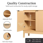 Meuble de rangement 2 portes Best Choice Products avec portes à fermeture douce, meuble d'appoint polyvalent