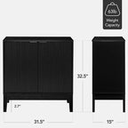 Meuble de rangement 2 portes Best Choice Products avec portes à fermeture douce, meuble d'appoint polyvalent