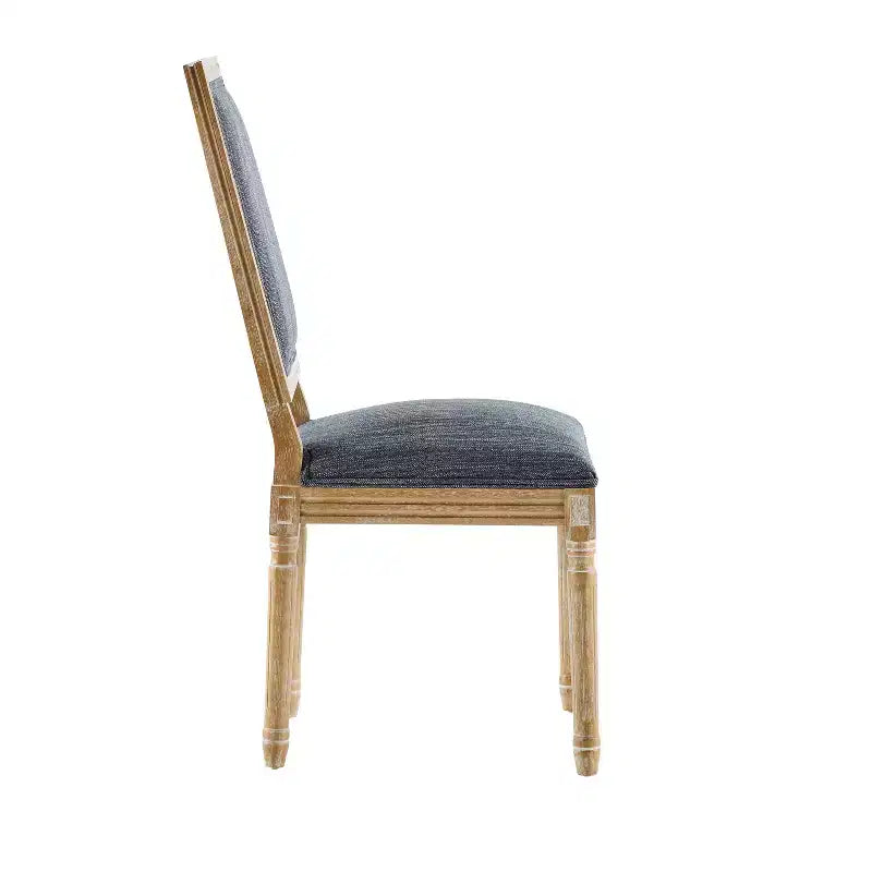 Chaise de salle à manger rembourrée Christopher Knight Home Carina en bois d'hévéa de style campagnard français (lot de 4)