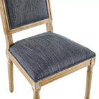 Chaise de salle à manger rembourrée Christopher Knight Home Carina en bois d'hévéa de style campagnard français (lot de 4)