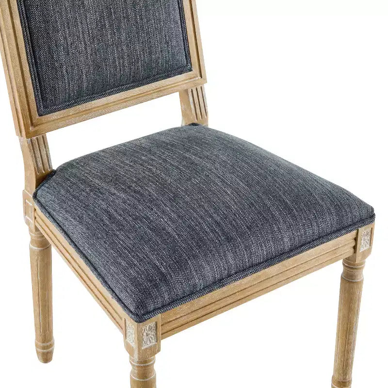 Chaise de salle à manger rembourrée Christopher Knight Home Carina en bois d'hévéa de style campagnard français (lot de 4)