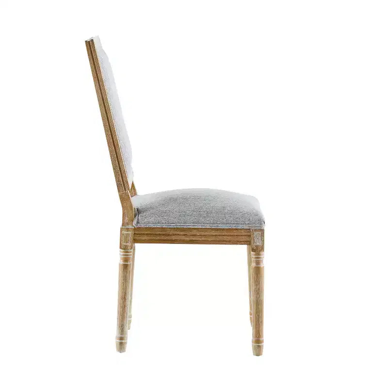 Chaise de salle à manger rembourrée Christopher Knight Home Carina en bois d'hévéa de style campagnard français (lot de 4)