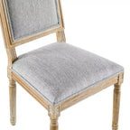 Chaise de salle à manger rembourrée Christopher Knight Home Carina en bois d'hévéa de style campagnard français (lot de 4)