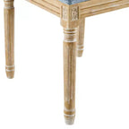 Chaise de salle à manger rembourrée Christopher Knight Home Carina en bois d'hévéa de style campagnard français (lot de 4)