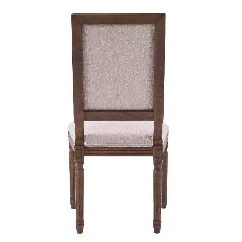 Chaise de salle à manger rembourrée Christopher Knight Home Carina en bois d'hévéa de style campagnard français (lot de 4)