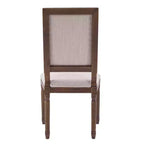 Chaise de salle à manger rembourrée Christopher Knight Home Carina en bois d'hévéa de style campagnard français (lot de 4)