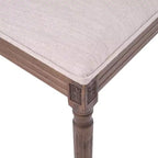 Chaise de salle à manger rembourrée Christopher Knight Home Carina en bois d'hévéa de style campagnard français (lot de 4)