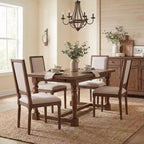 Christopher Knight Home Carina French Country Rubberwood Upholstered Dining Chair (Set of 4)
