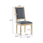 Christopher Knight Home Carina Chaise de salle à manger capitonnée en bois d'hévéa de style campagnard français (lot de 6)