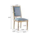 Christopher Knight Home Carina Chaise de salle à manger capitonnée en bois d'hévéa de style campagnard français (lot de 6)