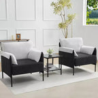 Fauteuil d'appoint surdimensionné en chenille, Fauteuil de salon avec grande assise, Fauteuils de lecture modernes pour chambre et salon (Lot de 2)