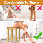 Banc de douche en bambou avec étagère de rangement, tabouret de bain étanche avec poignées, patins antidérapants, capacité de 150 kg pour spa, salle de bain, personnes âgées