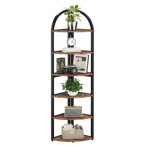 71.65 Narrow Space Saving Tall Bookshelf