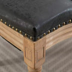 Chaise de salle à manger en bois massif de style français Vatros