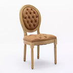 Chaise de salle à manger en bois massif de style français Vatros