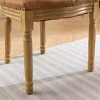 Chaise de salle à manger en bois massif de style français Vatros