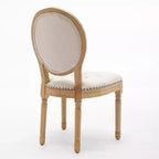 Chaise de salle à manger en bois massif de style français Vatros