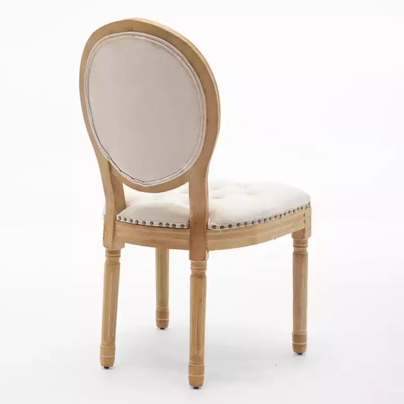 Chaise de salle à manger en bois massif de style français Vatros