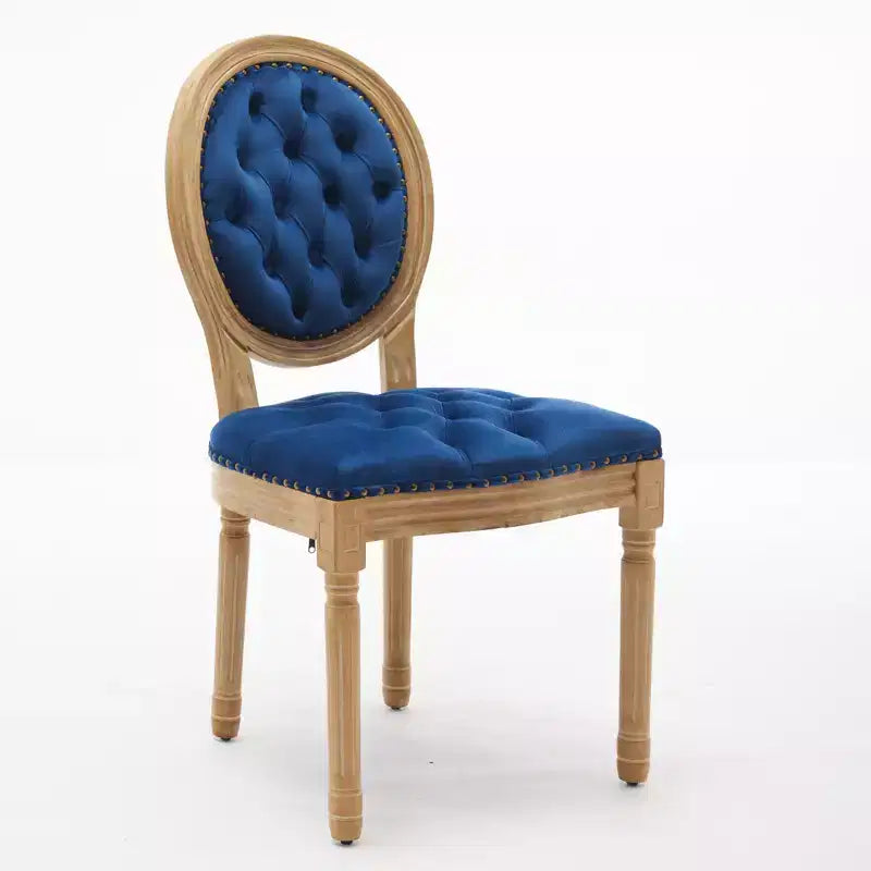 Chaise de salle à manger en bois massif de style français Vatros