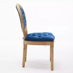 Chaise de salle à manger en bois massif de style français Vatros