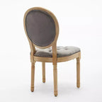 Chaise de salle à manger en bois massif de style français Vatros