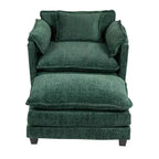 Chic Crate - Canapé-lit convertible Boucle avec pouf - Couchage de 140 cm de large, coussins profonds et accoudoirs épais - Salon/Chambre à coucher - 3 couleurs luxueuses