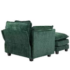 Chic Crate - Canapé-lit convertible Boucle avec pouf - Couchage de 140 cm de large, coussins profonds et accoudoirs épais - Salon/Chambre à coucher - 3 couleurs luxueuses